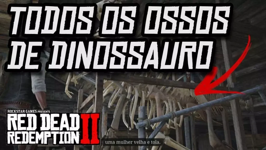 Red Dead Redemption 2 - localizações dos Ossos de Dinossauro