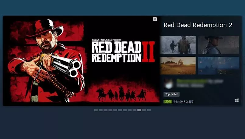 Red Dead Redemption 2 com desconto de até 90% na Steam